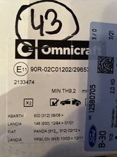 Omnicraft Bremsscheiben hinten Ø240 mm Voll für Fiat 500 C 312_ 312 169 Ford