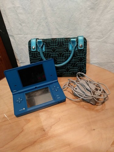 Nintendo DSi Handheld Game Console - Light Blue with Charger and Case