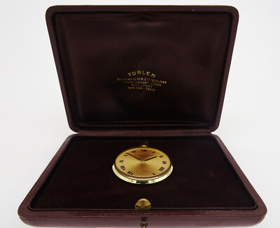 IWC Lepiné Frack Taschenuhr Türler in 18Kt/750 Gelbgold Kaliber 95! Aus  1962!