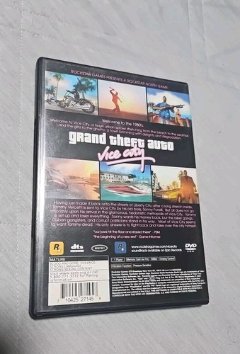 Grand Theft Auto: Vice City (Sony PlayStation 2, 2002) Complete - Picture 2 of 6