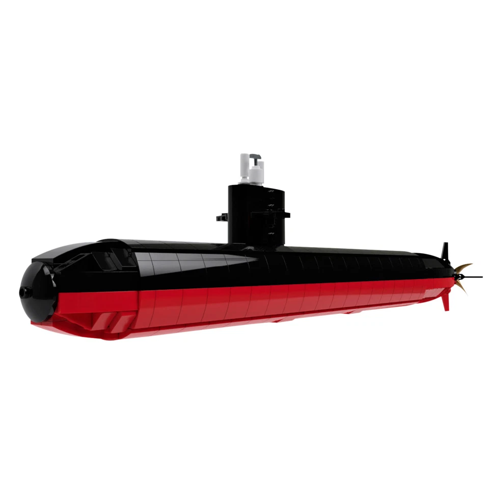 MOC: Nuclear Submarine Fast Attack Submarine with Stand 563 Pieces Good Quality - Image 3 of 4