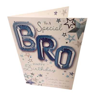 An einen besonderen Bro Happy Birthday Bruder Ballon Boutique Grußkarte