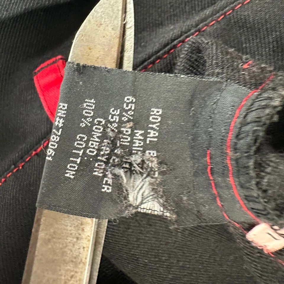 Calça feminina Royal Bones By Daang tamanho 3 Alt Punk Y2K corrente carga gótica - Imagem 4 de 4