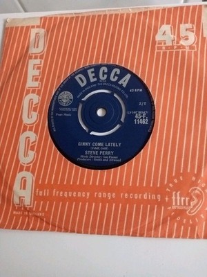 Steve Perry - Ginny Come Lately (Decca F 11462) VG+ Vinyl Record 7''