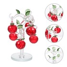  Home Tabletop Centerpiece Decoration Apple Ornaments Crystal Tree