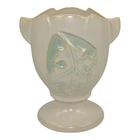 Roseville Silhouette White 1950 Mid Century Modern Pottery Ceramic Vase 779-5