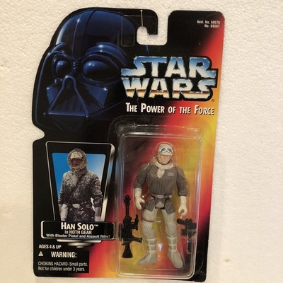 StarsWar Hans Solo Actionfigur /The Power Of The Force Hoth Gear 1995 Kenner