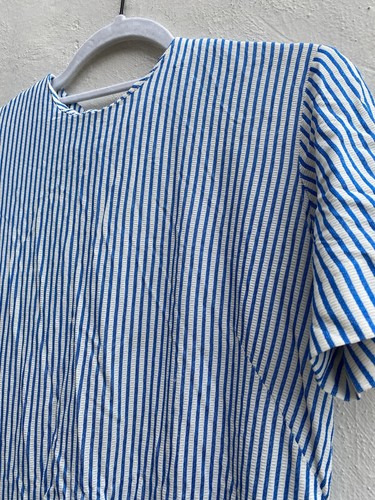 Vintage 60s Miss Marilyn Of Dallas M Dress Drop Waist Sailor Nylon - Picture 5 of 17