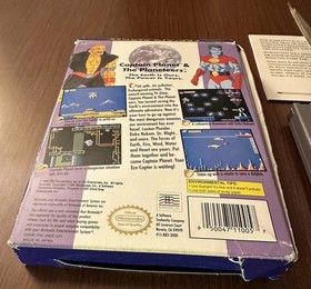 Captain Planet and the Planeteers (1991, Nintendo) NES Game with Manual and Box