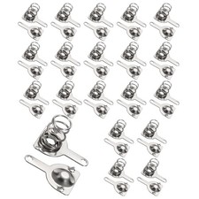 20Pcs Battery Spring Contact 10 x 8mm Positive Negative Unipolar semicircle 