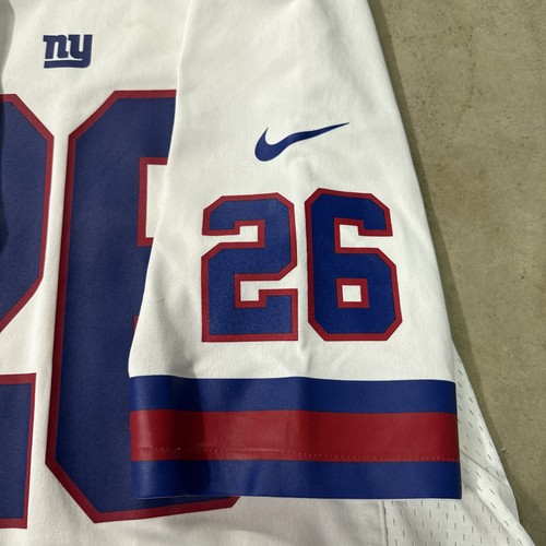 New York Giants Jersey Saquon Barkley Limited NFL Nike Mens Medium On Field 26 - Picture 5 of 7