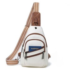 Sling Bag for Women Crossbody Purse Leather Crossbody Bag Fanny Beige Brown