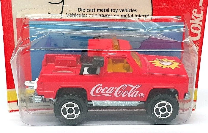 Camión de remolque Chevrolet Coca-Cola Majorette escala 1/62 03438610 - rojo Foto 4 de 4