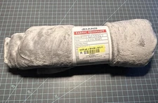 Gray Minky Fabric Remnant 7/8 Yard Joann