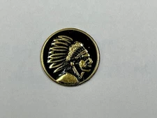 SAVAGE ARMS 3/4" GRIP MEDALLION Gold & Black