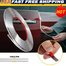 1/2" Chrome Molding Trim Strip Car Door Window Side Trime Bumper Protector 16ft