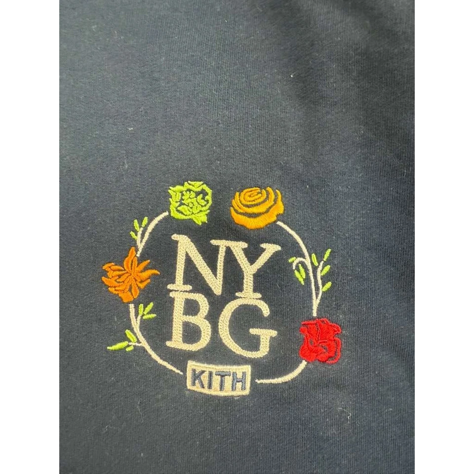 Sudadera con Capucha Kith x New York Jardín Botánico Hombres XL Gráfico Bordado Logo en el Pecho Foto 4 de 4