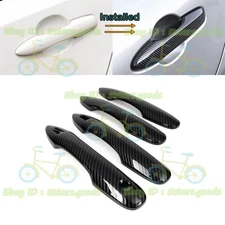 Set For 2020-2025 Toyota Corolla Sedan Carbon Fiber Side Smart Door Handle Cover