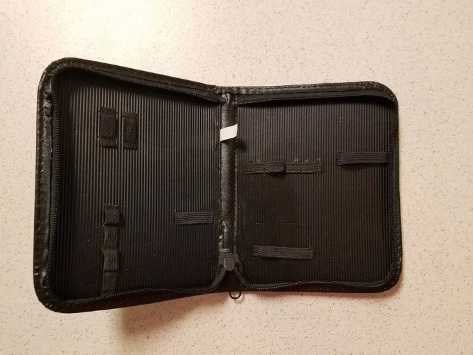 Carpeta Accesorio Universal Poliéster Cremallera Alrededor Negro Juego Para DS 1E Foto 2 de 3