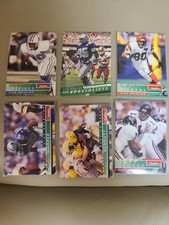 6- 1995 Skybox Impact Football Error,misprint ,Wrong Back
