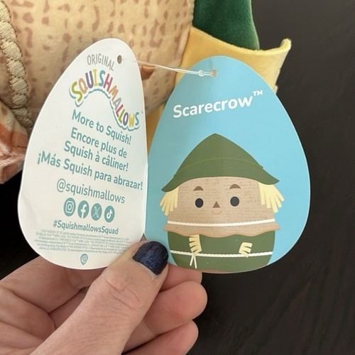 NWT Squishmallows Wizard of Oz Scarecrow Plush Toy, Stuffed 85th Anniversary - Bild 7 von 13