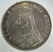 1889 Victoria Double Florin Silver Coin | Very High Grade