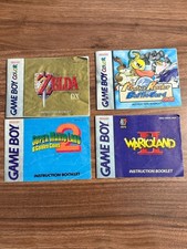 4 Gameboy GBC Manuals - Zelda, Wario Land 2, ...