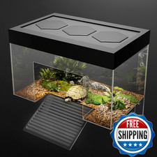 Clioran Turtle Basking Platform,9.8 6.2 6.2inch Small Land Elevated Topper Decor