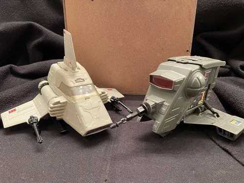 Star Wars Vintage 1981 1983 ISP-6 & INT-4 Mini-Rig Vehicles Original Kenner