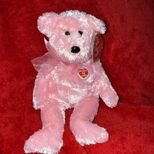 TY 2003 Internet Exclusive Beanie Baby MOM - e The Pink Mothers Day Bear NWTS