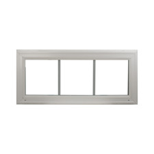 Double Pane Transom Window 24" x 10" Florida Approved Vinyl Argon Gas Low E DP50