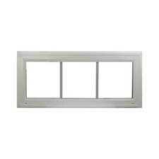 Transom Window 36" x 10" Florida Approved Double Pane Insulated PCV Frame Home