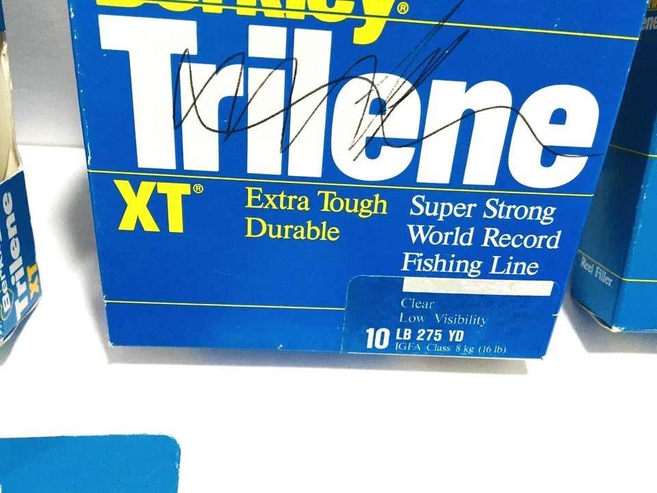 Lote de 7 líneas de pesca Berkley XT Trilene fuertes 6, 10, 12, 14 lb verde y transparente Foto 4 de 4