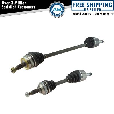Front Complete CV Axle Shaft Assembly Pair LH & RH Sides for Chrysler Dodge