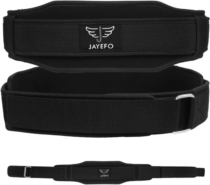 Cinturon de Levantamiento de Pesas Para Entrenamiento en el GYM Negro Ajustable