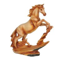 Naturecraft Holz Effekt Harz Statue Ornament Figurine - Stehendes Pferd