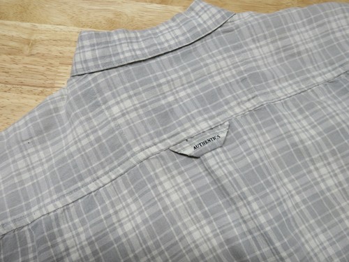 Mens Bugle Boy Short Sleeve Button Front Gray Floral Shirt Size M Cotton Ramie - Picture 8 of 8