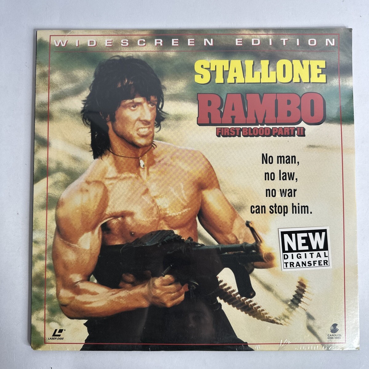RAMBO FIRST BLOOD PART II - Laserdisc LD Widescreen 1994 - Brand