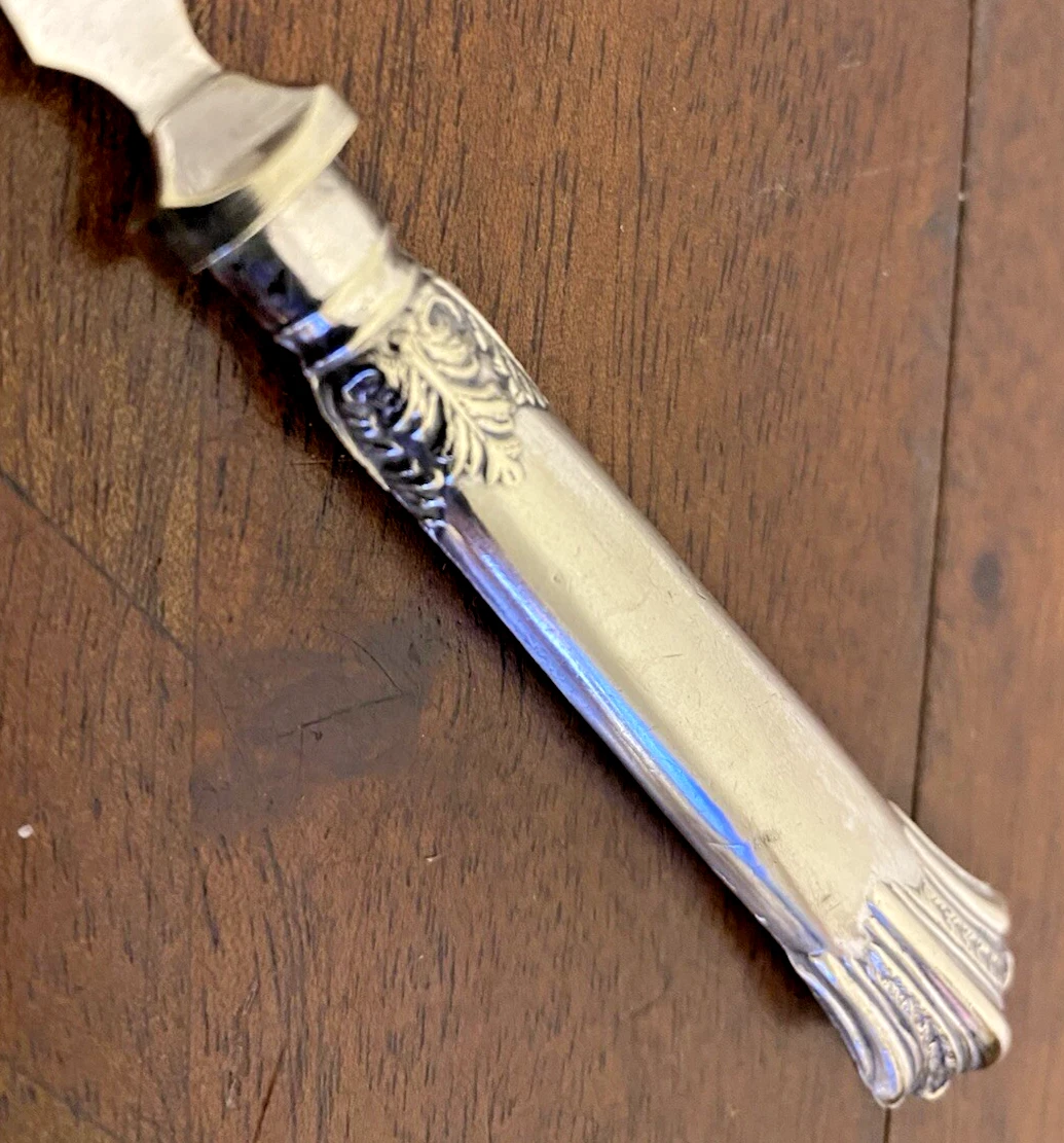 Antique English Art Nouveau Silver Plated Jam Spoon