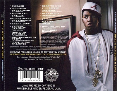 LIL SCRAPPY BRED 2 DIE BORN 2 LIVE [CLEAN] NEW CD