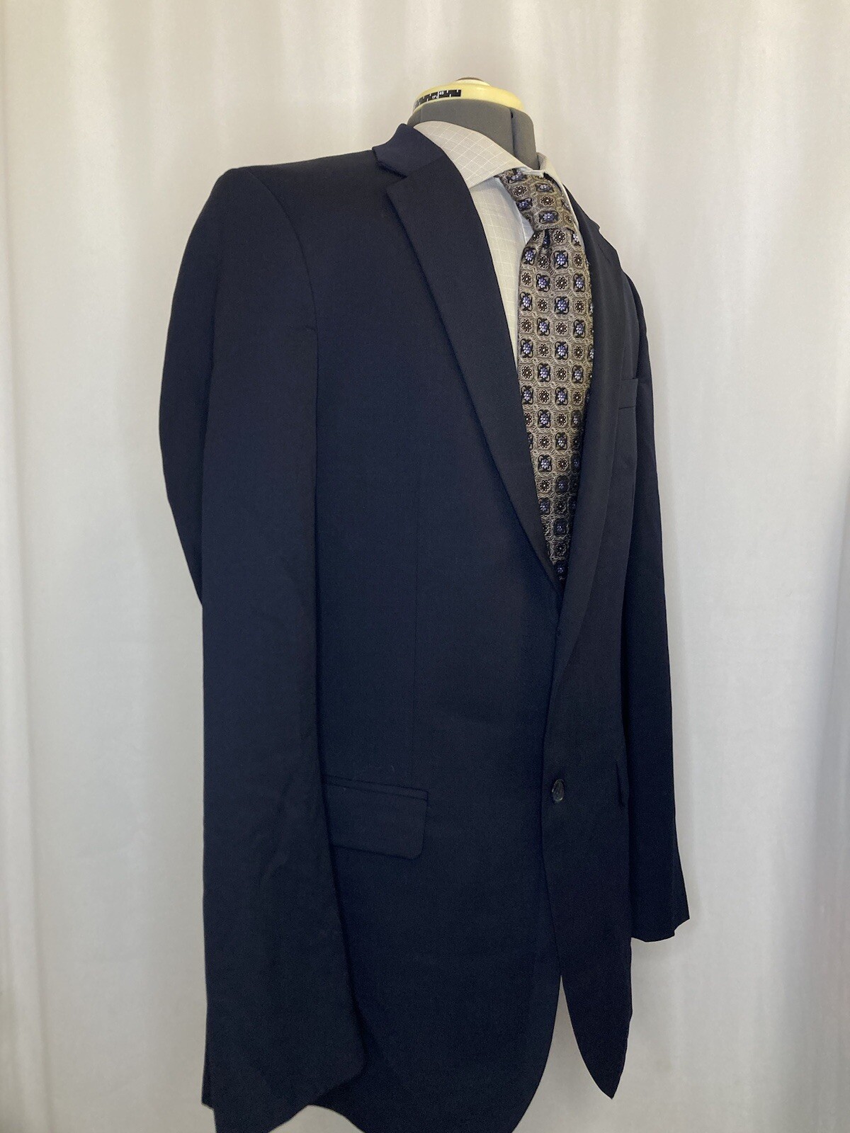 Tommy Hilfiger Mens 41L 45" Blazer Sport Coat Suit Jacket Navy Blue 2 Button* thumbnail 4