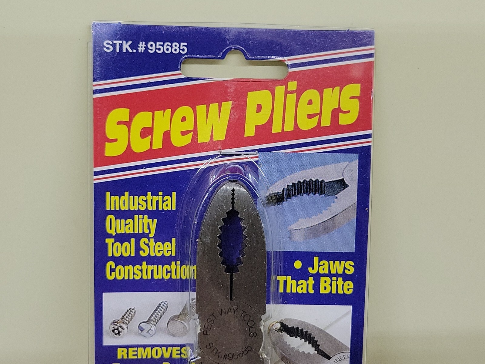 Best Way Tools 95685 6" SCREW REMOVAL PLIERS BESTWAY New Old Stock