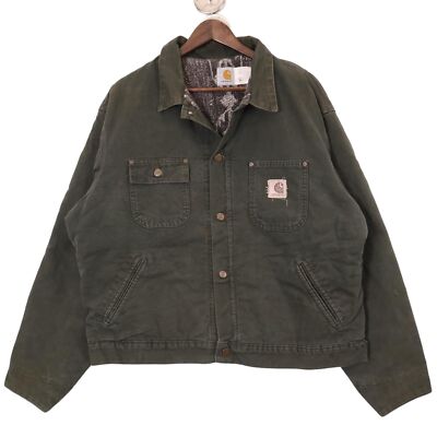 Carhartt Southwest JB1065 Work Jacket Duck Khaki 90s USA Carhartt Southwest JB1065 Work Jacket Duck Khaki 90s USA