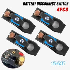 4pcs 12-24V Car Battery Disconnect Switchs Battery Terminal Isolator Universal