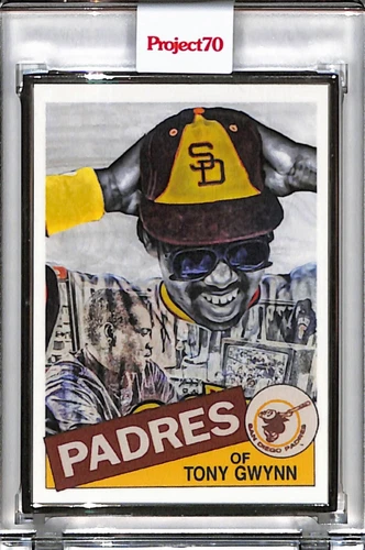 2021 TOPPS PROJECT 70 #253 TONY GWYNN by LAUREN TAYLOR 1ST AP SILVER FRAME 1/51