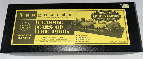 Vanguards Die Cast Classic Cars 1960s Wooden Plinth Ford Triumph Morris Austin - Picture 2 of 24