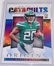 RARE BREECE HALL CATAPULTS ROOKIE CARD 2022 PANINI ORIGINS FOOTBALL NY JETS