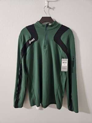 New-Mens Asics Team Tech, Medium, Green, With TAG
