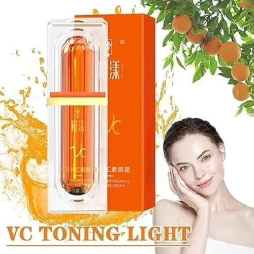 Five Vitamin C Tone-Up Cream, Brightening Face Moisturizing Makeup Cream Deep... - Picture 7 of 7
