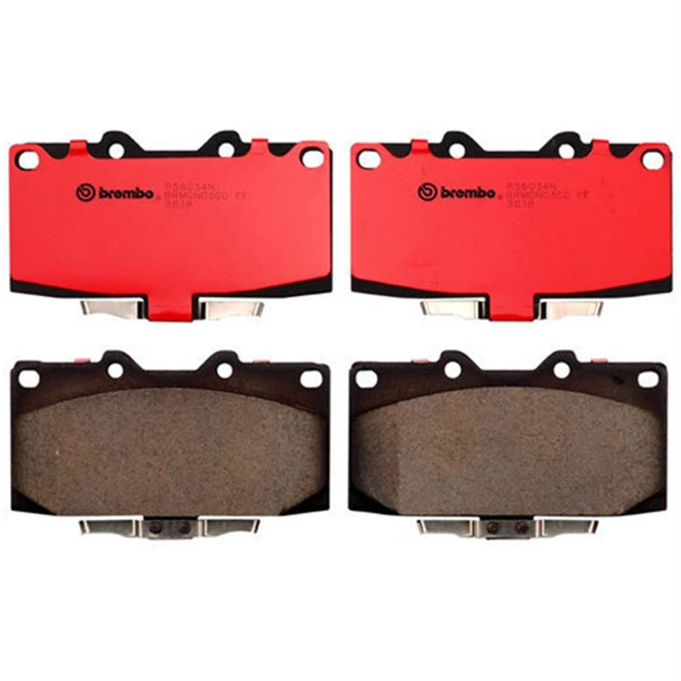 Conjunto de pastilhas de freio dianteiras e traseiras Brembo cerâmica para Subaru Impreza 2006 2007 - Imagem 3 de 4